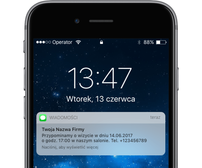 Powiadomienia SMS w iPhone'ie